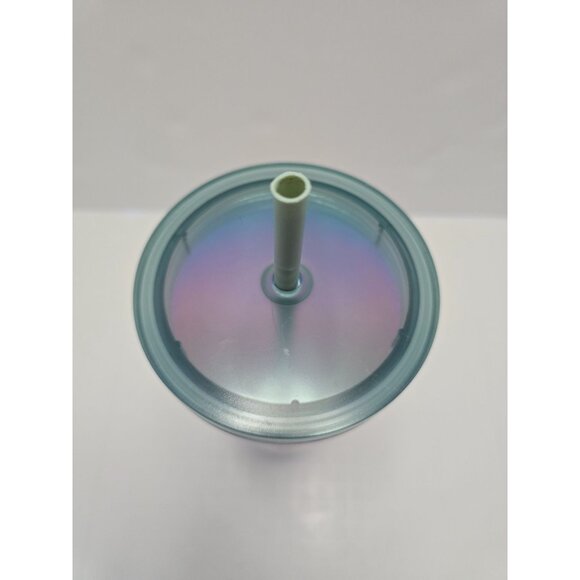 Starbucks 2021 Iridescent Mermaid Tail Tumbler Frosted Cup With Lid Straw 24 Oz - Picture 3 of 6